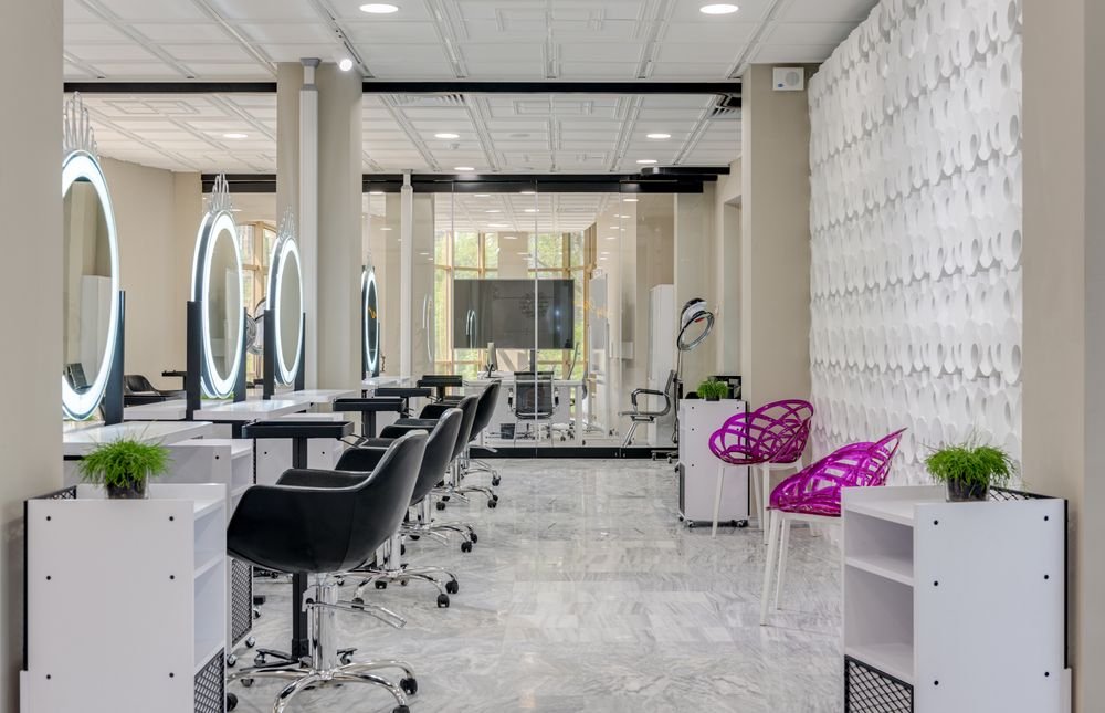 Salon interior signage